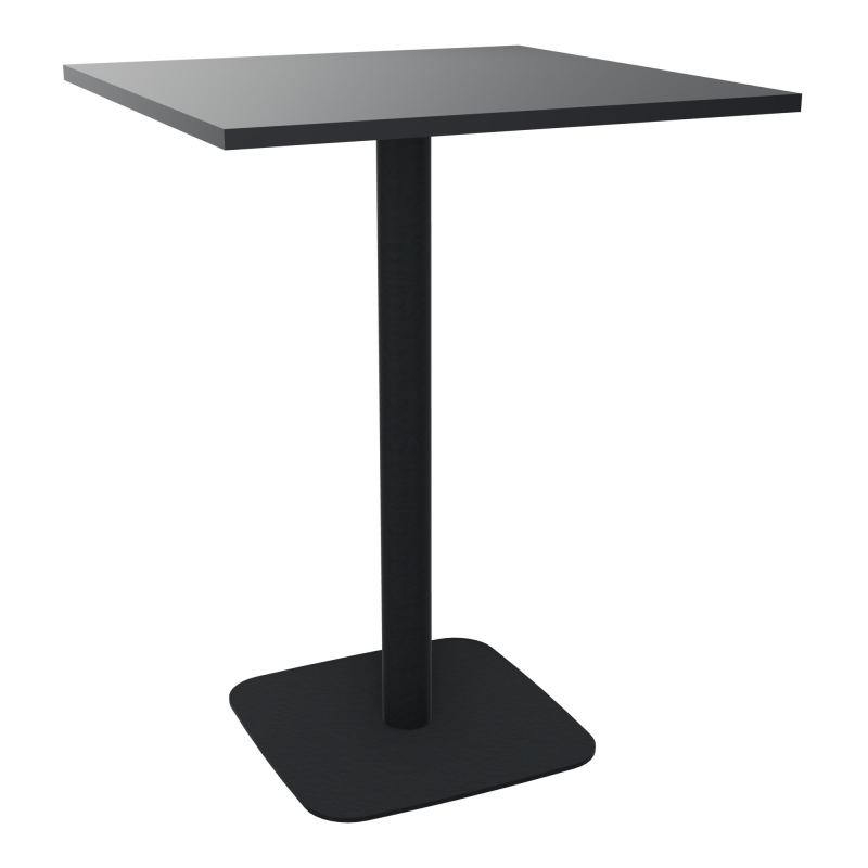 TABLE MANGE DEBOUT CARRÉE 80X80 CM PIED CENTRAL STRATIFIÉ ÉP. 23,6 MM  VW ZP