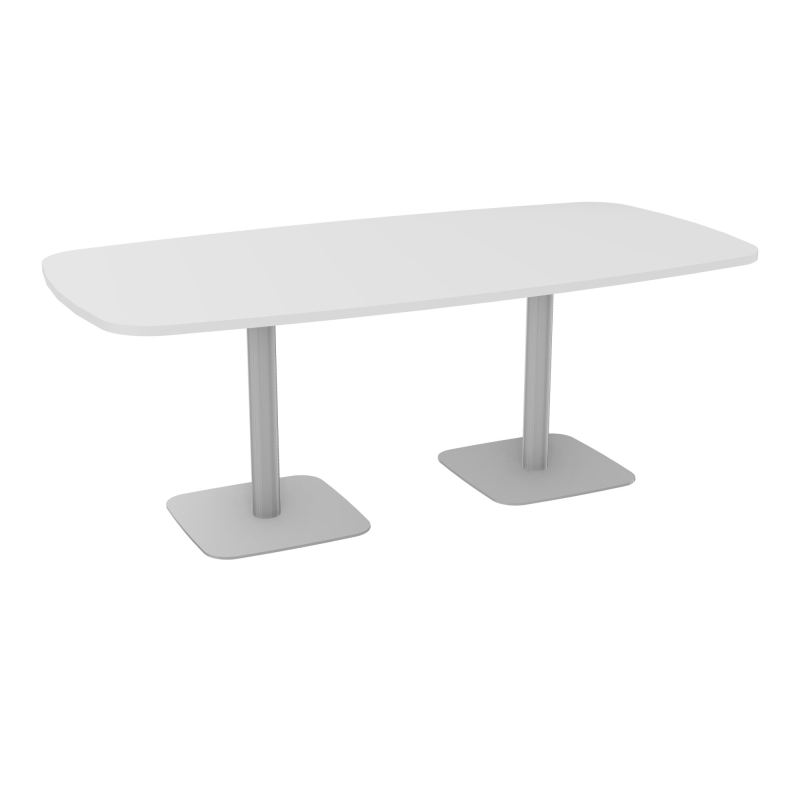 TABLE OVALE P100X200 PRÉ PERÇÉ OBT 2XPIEDS CENTRAUX  ÉP. 25 MM  MG SA
