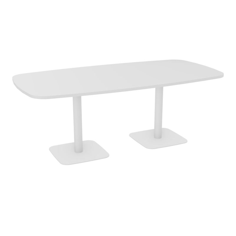 TABLE OVALE P100X200 PRÉ PERÇÉ OBT 2XPIEDS CENTRAUX  ÉP. 25 MM  MG SO