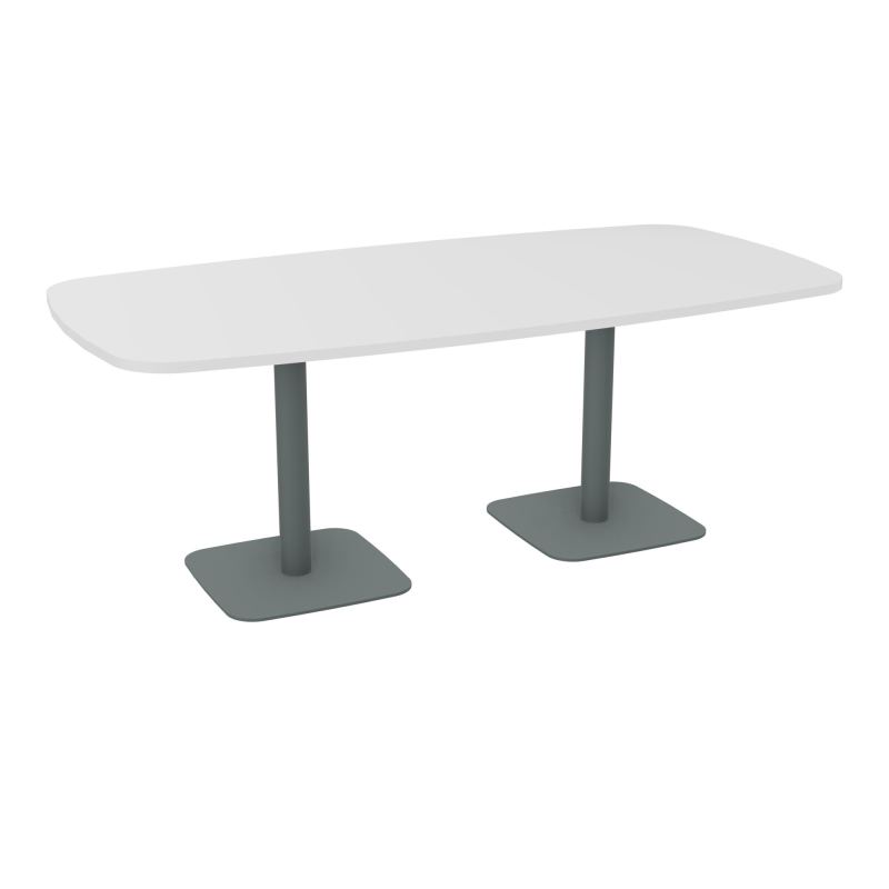 TABLE OVALE P100X200 PRÉ PERÇÉ OBT 2XPIEDS CENTRAUX  ÉP. 25 MM  MG SU