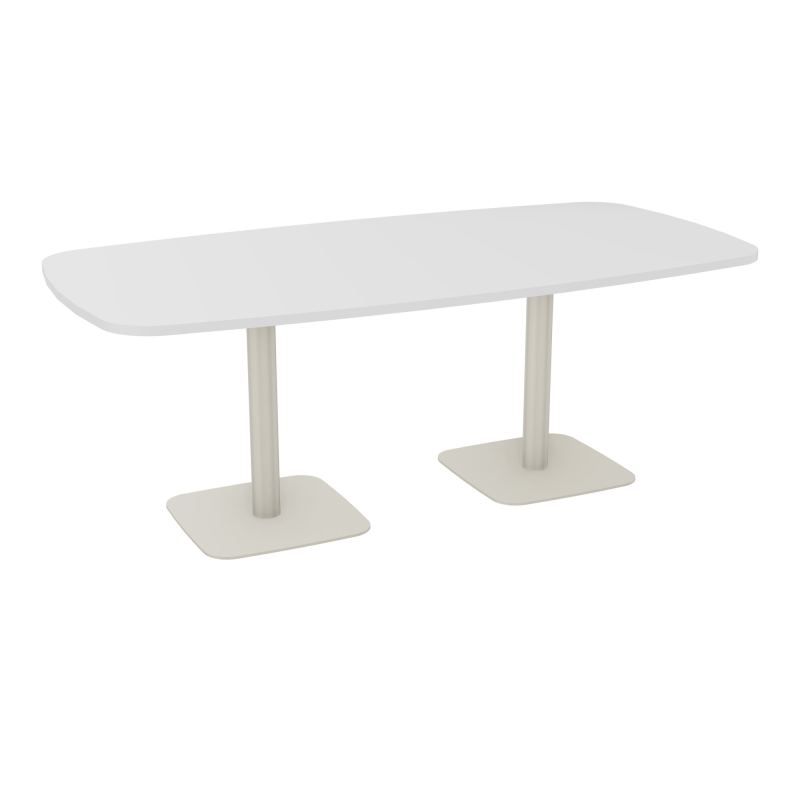 TABLE OVALE P100X200 PRÉ PERÇÉ OBT 2XPIEDS CENTRAUX  ÉP. 25 MM  MG ZC