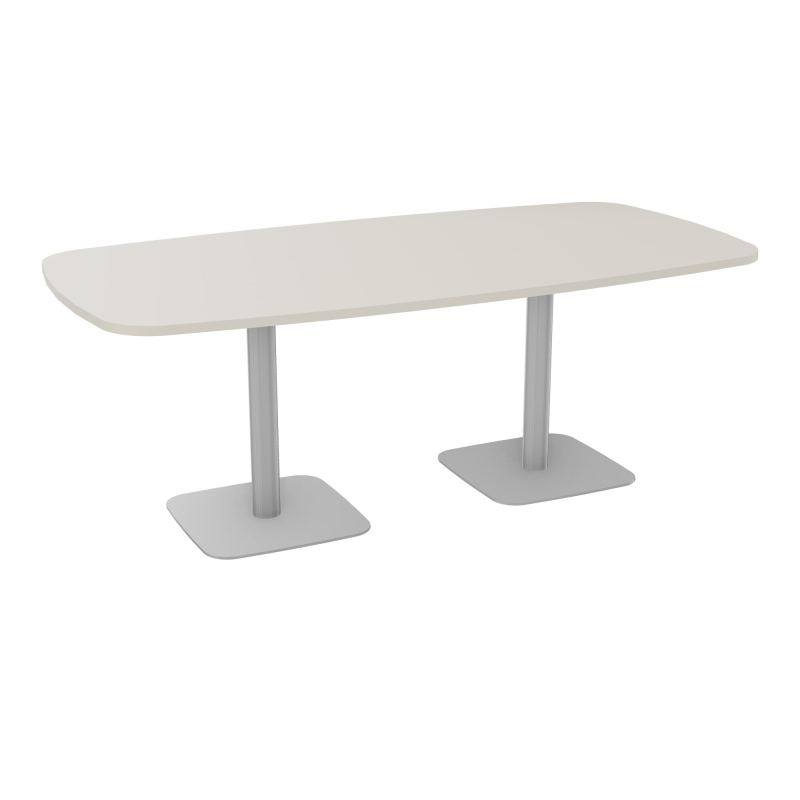 TABLE OVALE P100X200 PRÉ PERÇÉ OBT 2XPIEDS CENTRAUX  ÉP. 25 MM  N5 SA