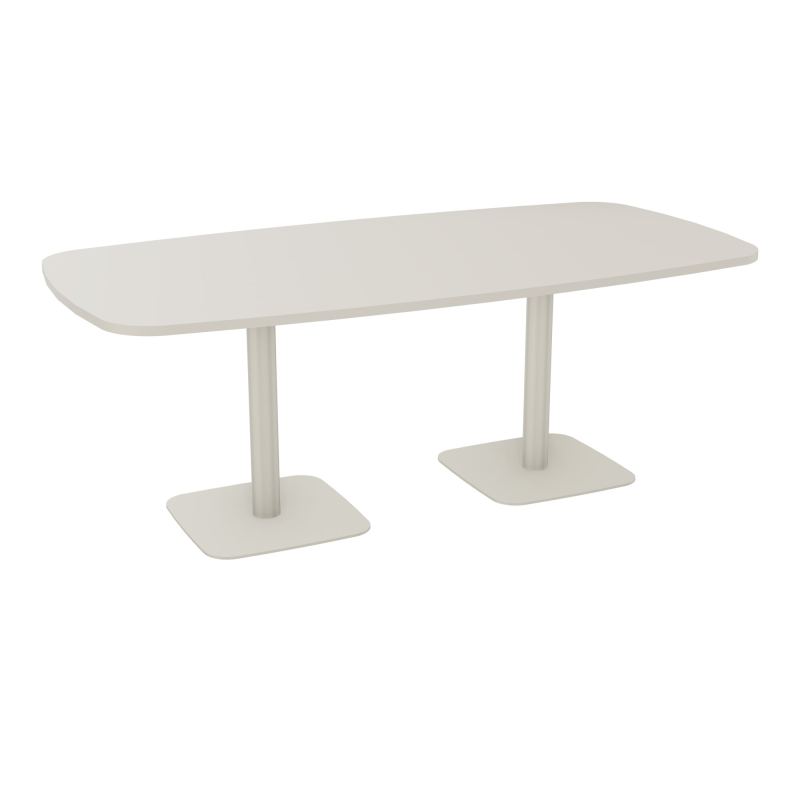 TABLE OVALE P100X200 PRÉ PERÇÉ OBT 2XPIEDS CENTRAUX  ÉP. 25 MM  N5 ZC