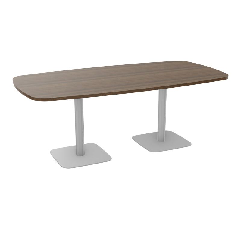 TABLE OVALE P100X200 PRÉ PERÇÉ OBT 2XPIEDS CENTRAUX  ÉP. 25 MM  N6 SA