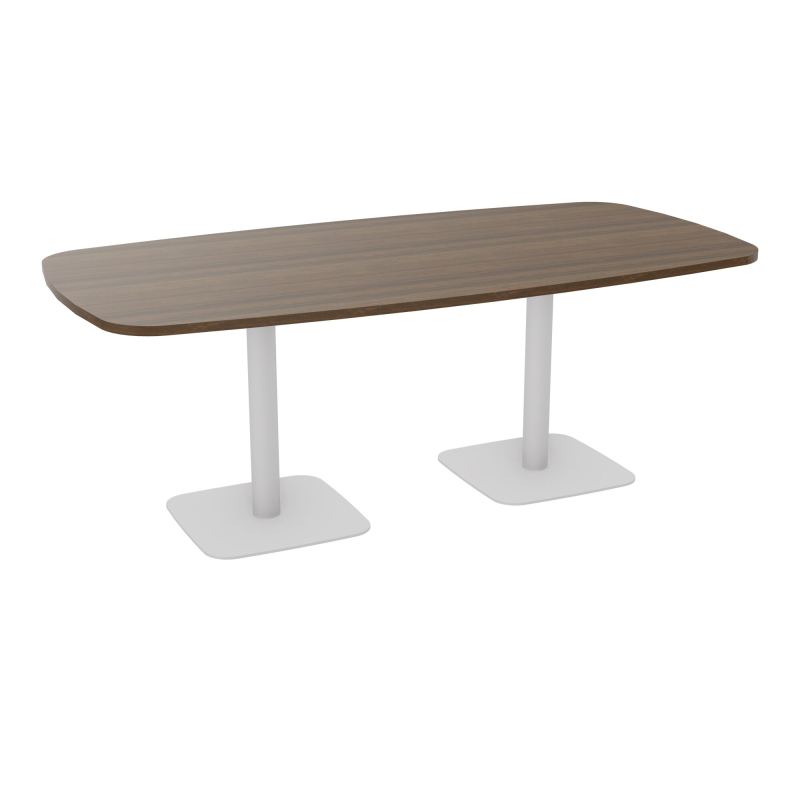 TABLE OVALE P100X200 PRÉ PERÇÉ OBT 2XPIEDS CENTRAUX  ÉP. 25 MM  N6 SD