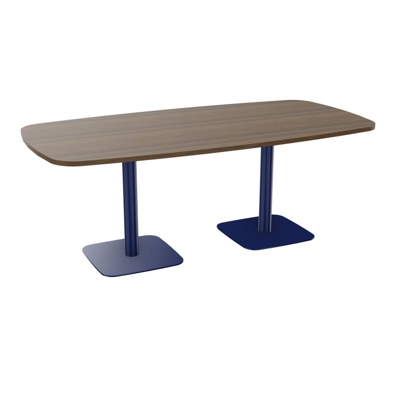TABLE OVALE P100X200 PRÉ PERÇÉ OBT 2XPIEDS CENTRAUX  ÉP. 25 MM  N6 X4