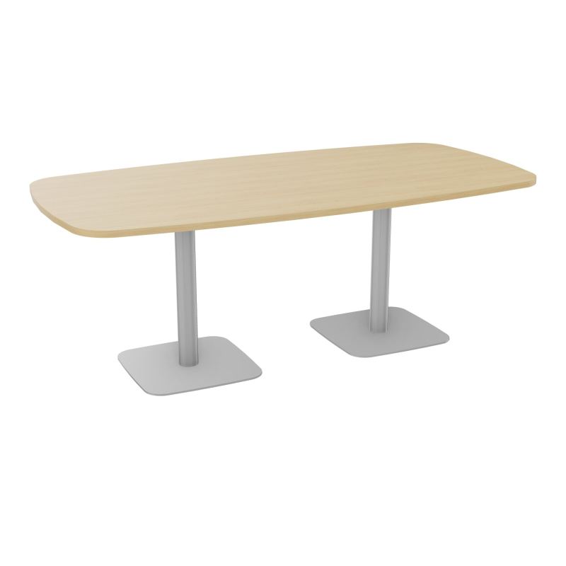 TABLE OVALE P100X200 PRÉ PERÇÉ OBT 2XPIEDS CENTRAUX  ÉP. 25 MM  R1 SA