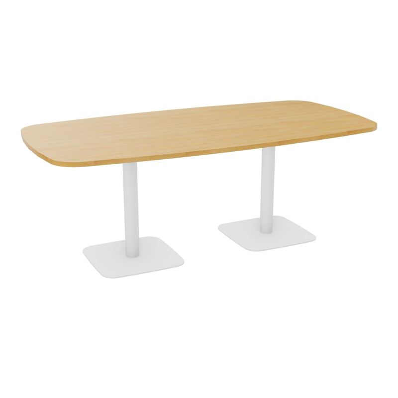 TABLE OVALE P100X200 PRÉ PERÇÉ OBT 2XPIEDS CENTRAUX  ÉP. 25 MM  R5 SO