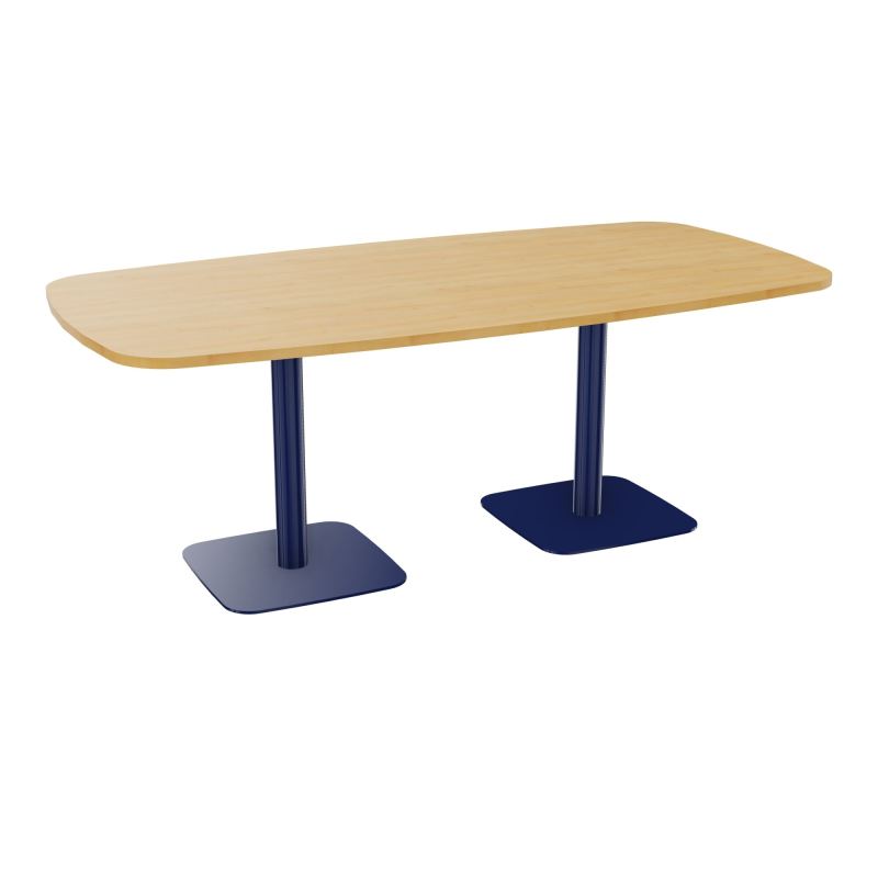 TABLE OVALE P100X200 PRÉ PERÇÉ OBT 2XPIEDS CENTRAUX  ÉP. 25 MM  R5 X4