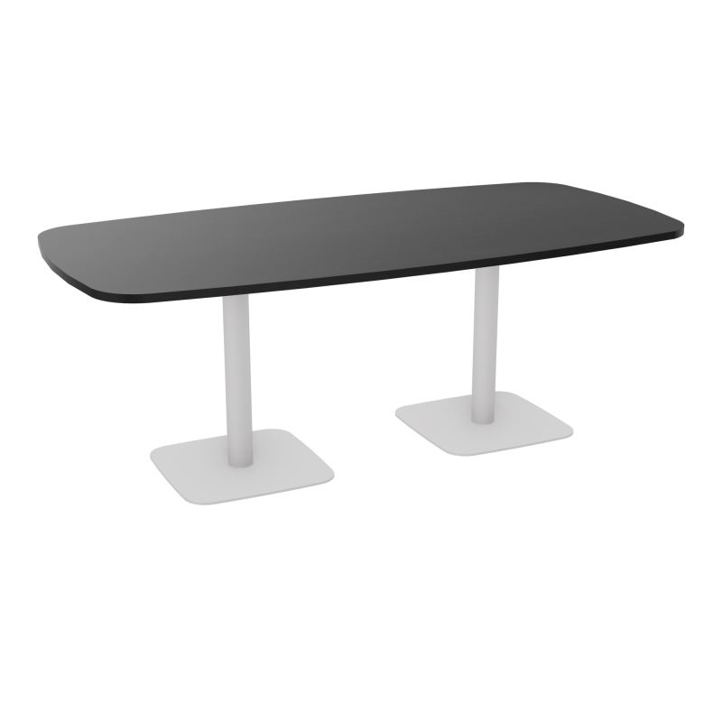 TABLE OVALE P100X200 PRÉ PERÇÉ OBT 2XPIEDS CENTRAUX  ÉP. 25 MM  RK SD
