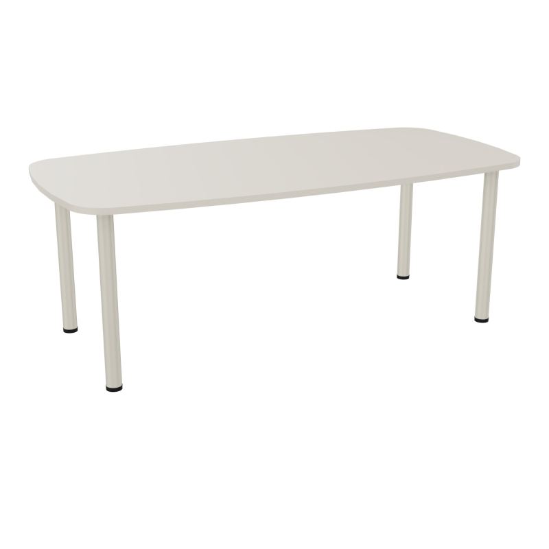 TABLE OVALE P100X200 PRÉ PERÇÉ OBT 4 PIEDS RONDS ÉP. 25 MM  N5 ZC