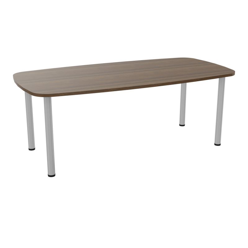 TABLE OVALE P100X200 PRÉ PERÇÉ OBT 4 PIEDS RONDS ÉP. 25 MM  N6 SA