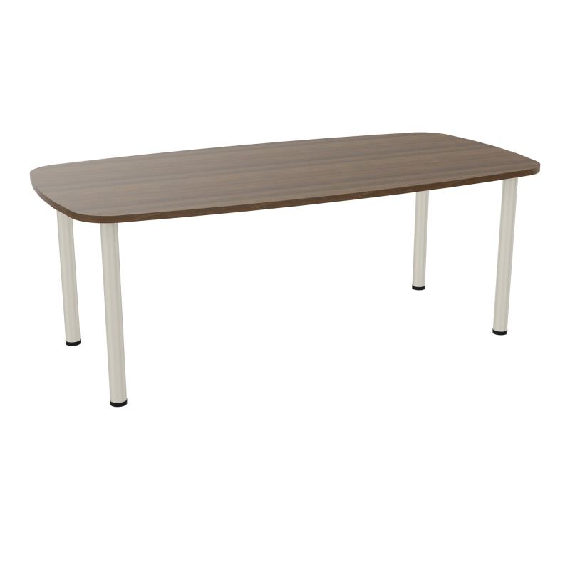 TABLE OVALE P100X200 PRÉ PERÇÉ OBT 4 PIEDS RONDS ÉP. 25 MM  N6 ZC