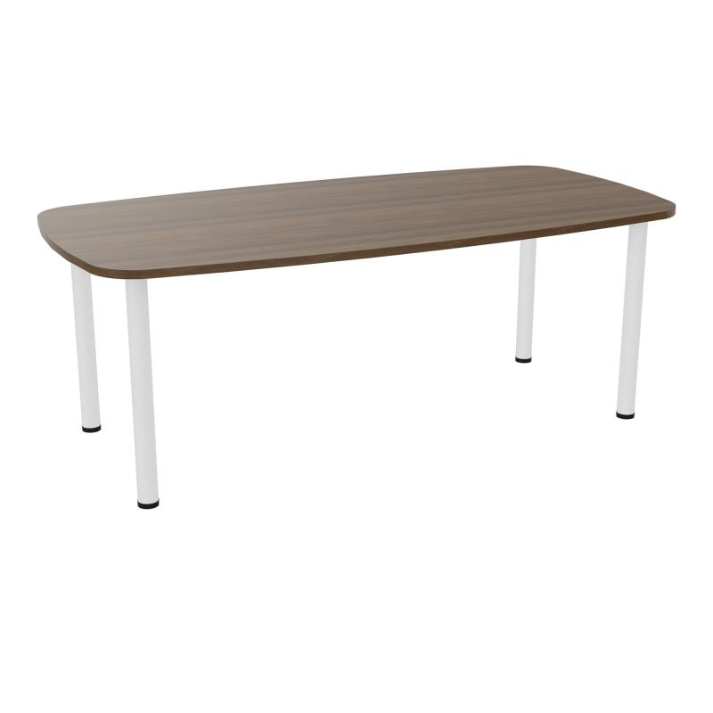TABLE OVALE P100X200 PRÉ PERÇÉ OBT 4 PIEDS RONDS ÉP. 25 MM  N6 ZO
