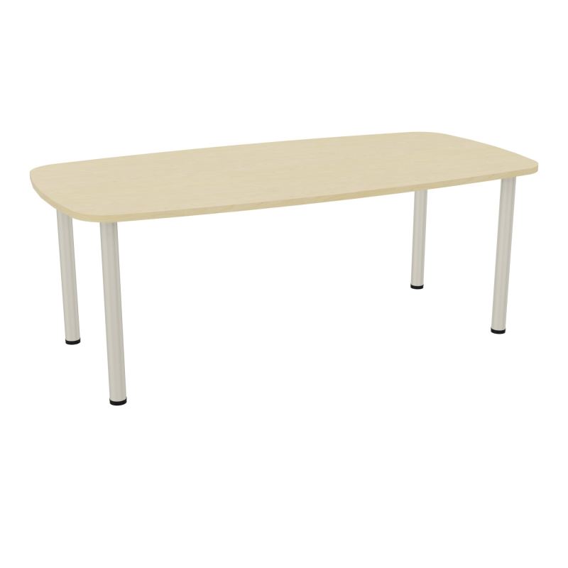 TABLE OVALE P100X200 PRÉ PERÇÉ OBT 4 PIEDS RONDS ÉP. 25 MM  N8 ZC