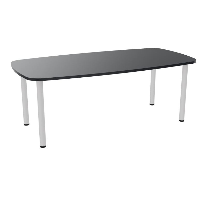 TABLE OVALE P100X200 PRÉ PERÇÉ OBT 4 PIEDS RONDS ÉP. 25 MM  R9 SD