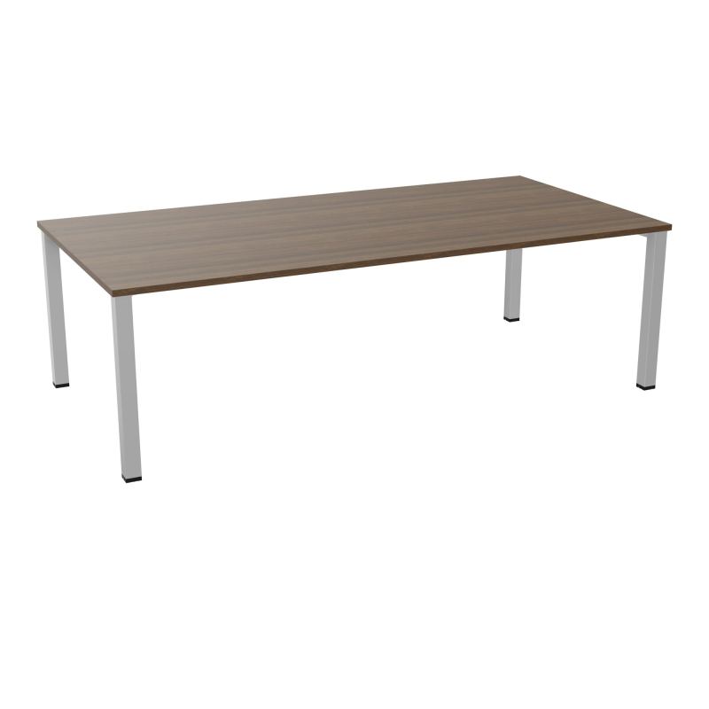 TABLE RECTANGULAIRE P120X240PRÉ PERÇÉ 4XOBT 4 PIEDS CARRÉS 60X60 ÉP. 25 MM  N6 SA