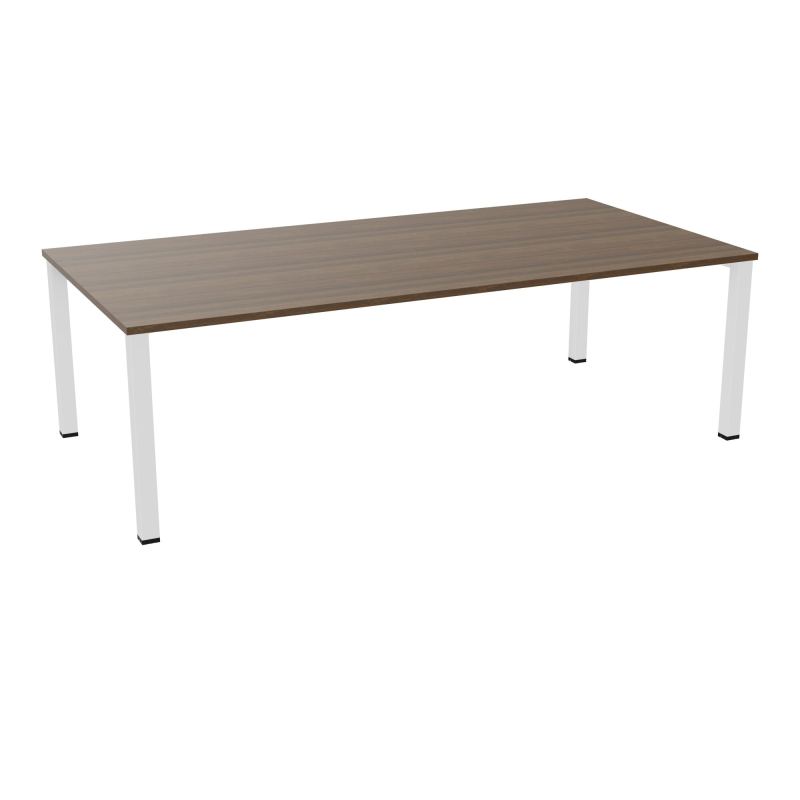 TABLE RECTANGULAIRE P120X240PRÉ PERÇÉ 4XOBT 4 PIEDS CARRÉS 60X60 ÉP. 25 MM  N6 SO