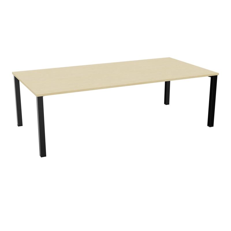 TABLE RECTANGULAIRE P120X240PRÉ PERÇÉ 4XOBT 4 PIEDS CARRÉS 60X60 ÉP. 25 MM  N8 SG