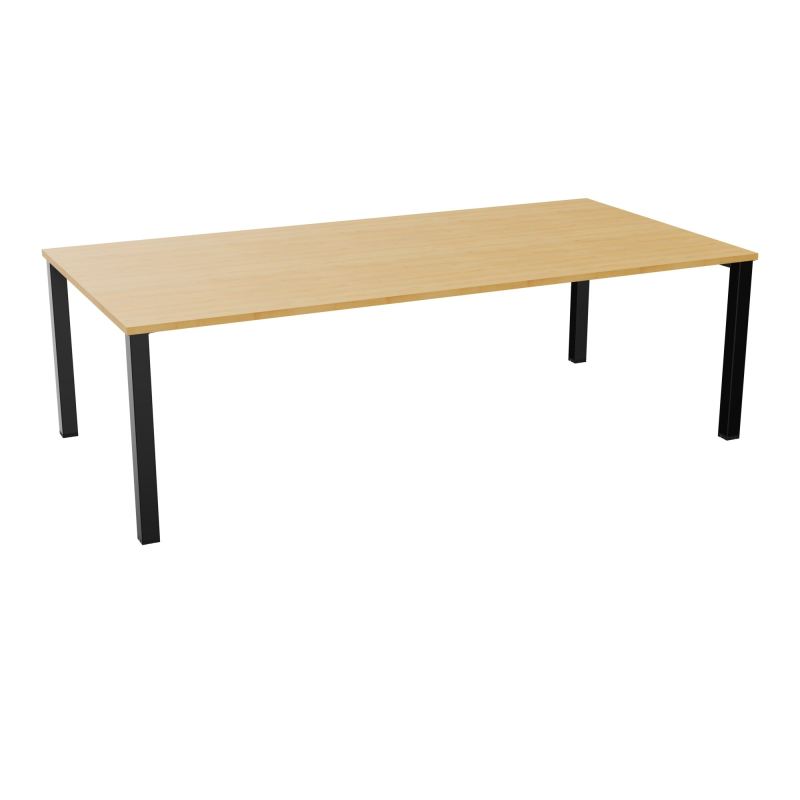 TABLE RECTANGULAIRE P120X240PRÉ PERÇÉ 4XOBT 4 PIEDS CARRÉS 60X60 ÉP. 25 MM  R5 SG