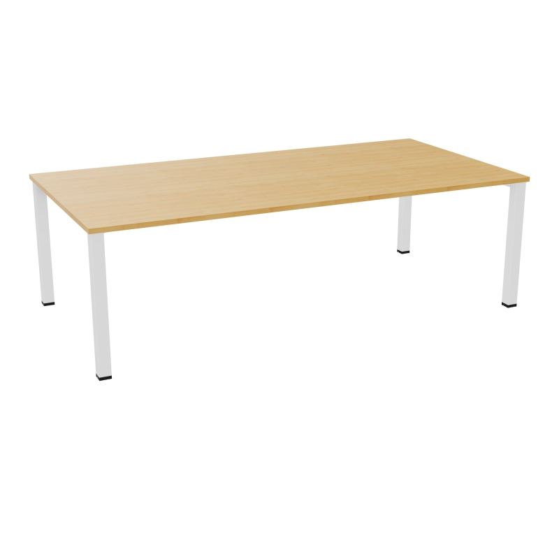 TABLE RECTANGULAIRE P120X240PRÉ PERÇÉ 4XOBT 4 PIEDS CARRÉS 60X60 ÉP. 25 MM  R5 SO