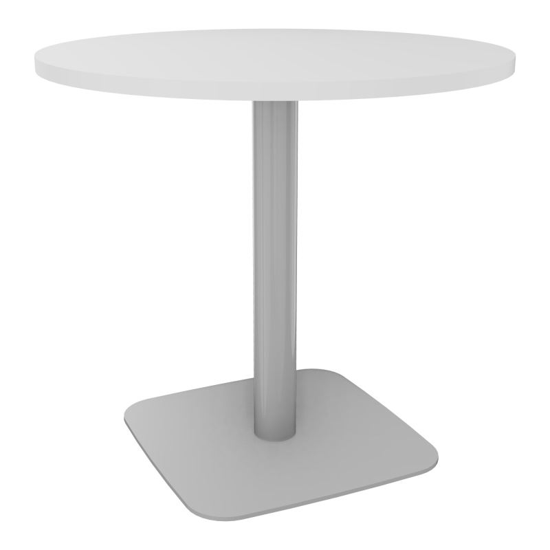 TABLE RONDE Ø80 CM PIED CENTRAL H73,5 CM  ÉP. 25 MM MG SA