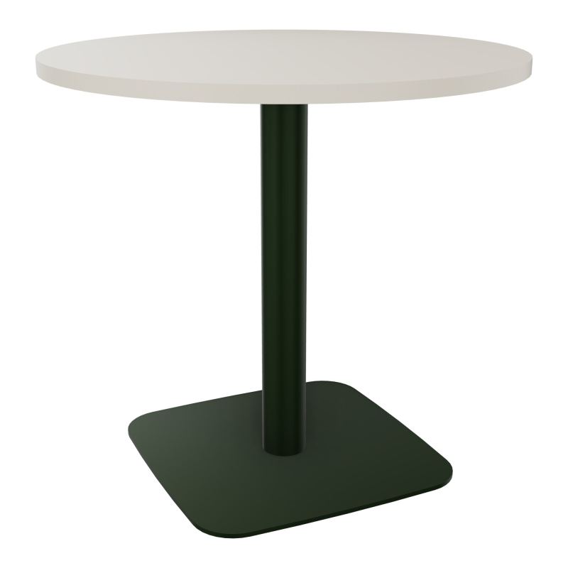 TABLE RONDE Ø80 CM PIED CENTRAL H73,5 CM  ÉP. 25 MM N5 ST