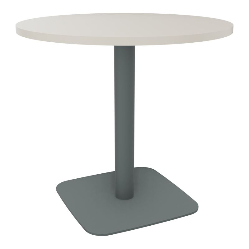 TABLE RONDE Ø80 CM PIED CENTRAL H73,5 CM  ÉP. 25 MM N5 SU