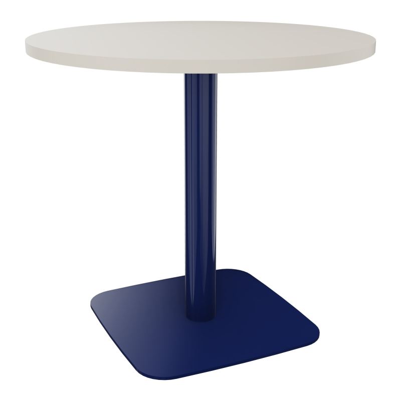 TABLE RONDE Ø80 CM PIED CENTRAL H73,5 CM  ÉP. 25 MM N5 X4