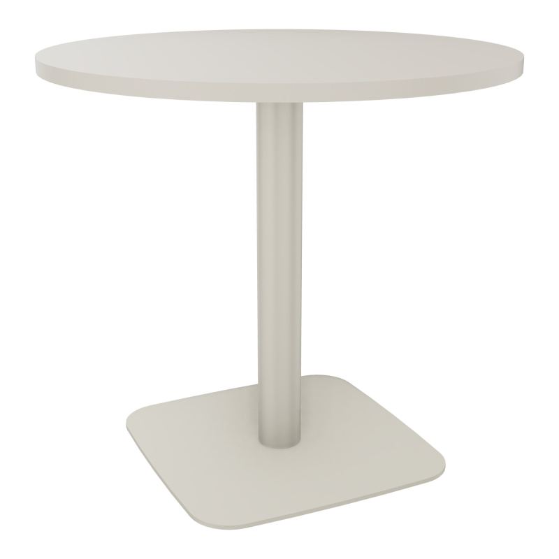 TABLE RONDE Ø80 CM PIED CENTRAL H73,5 CM  ÉP. 25 MM N5 ZC