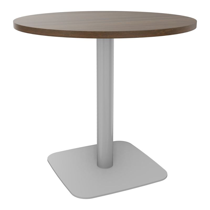 TABLE RONDE Ø80 CM PIED CENTRAL H73,5 CM  ÉP. 25 MM N6 SA