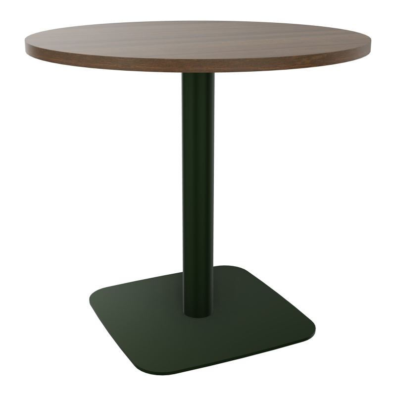 TABLE RONDE Ø80 CM PIED CENTRAL H73,5 CM  ÉP. 25 MM N6 ST