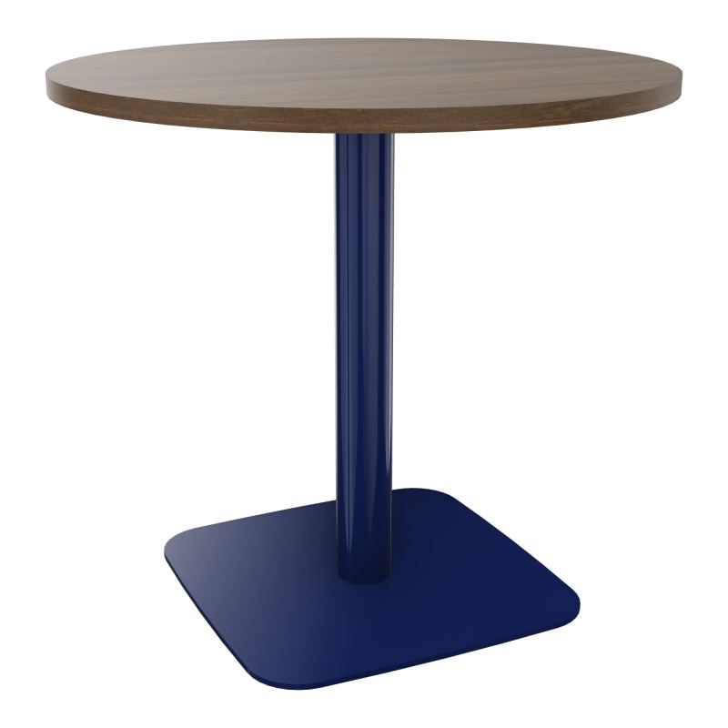 TABLE RONDE Ø80 CM PIED CENTRAL H73,5 CM  ÉP. 25 MM N6 X4