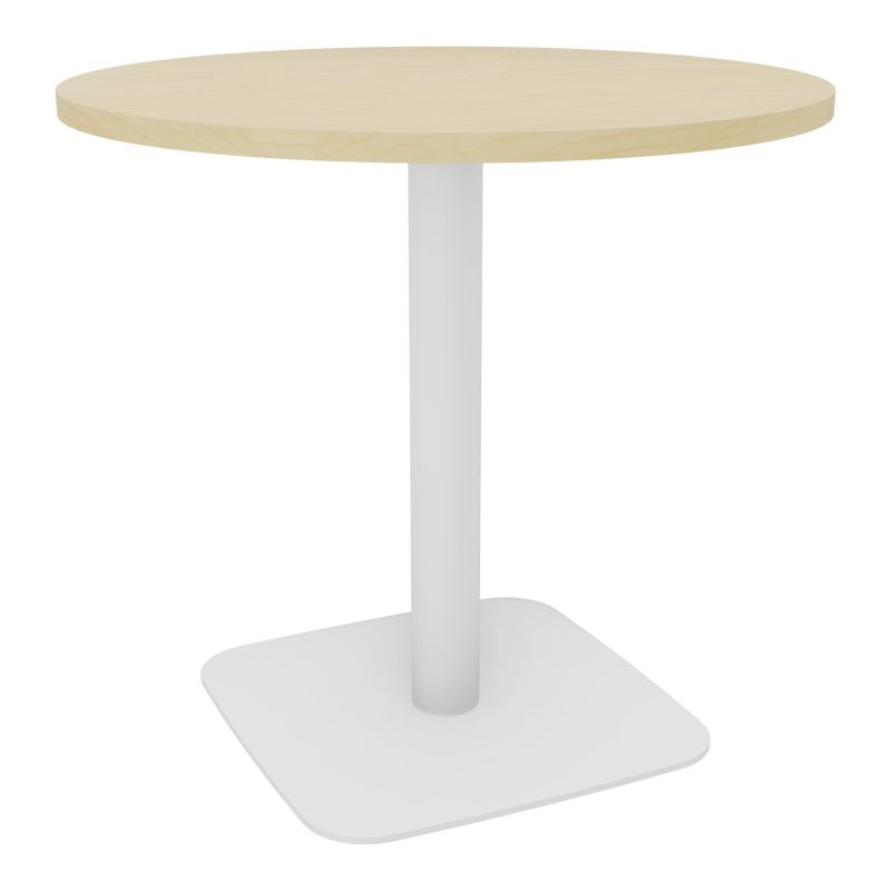TABLE RONDE Ø80 CM PIED CENTRAL H73,5 CM  ÉP. 25 MM N8 ZO