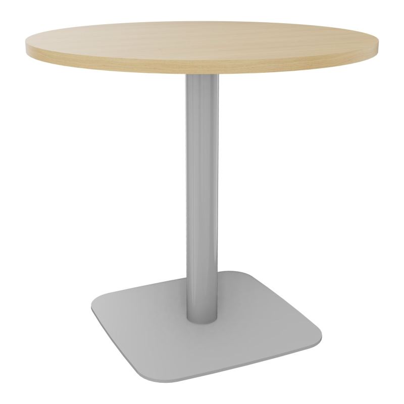 TABLE RONDE Ø80 CM PIED CENTRAL H73,5 CM  ÉP. 25 MM R1 SA