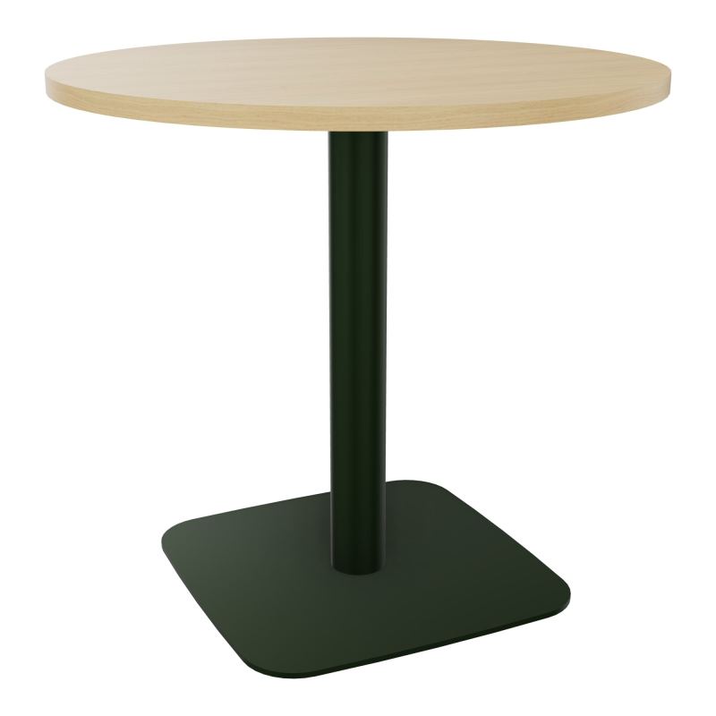 TABLE RONDE Ø80 CM PIED CENTRAL H73,5 CM  ÉP. 25 MM R1 ST