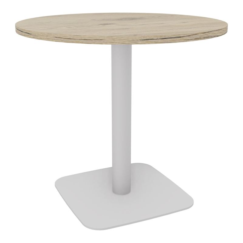 TABLE RONDE Ø80 CM PIED CENTRAL H73,5 CM  ÉP. 25 MM R3 SD