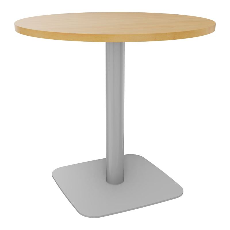 TABLE RONDE Ø80 CM PIED CENTRAL H73,5 CM  ÉP. 25 MM R5 SA