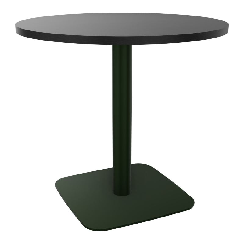 TABLE RONDE Ø80 CM PIED CENTRAL H73,5 CM  ÉP. 25 MM RK ST