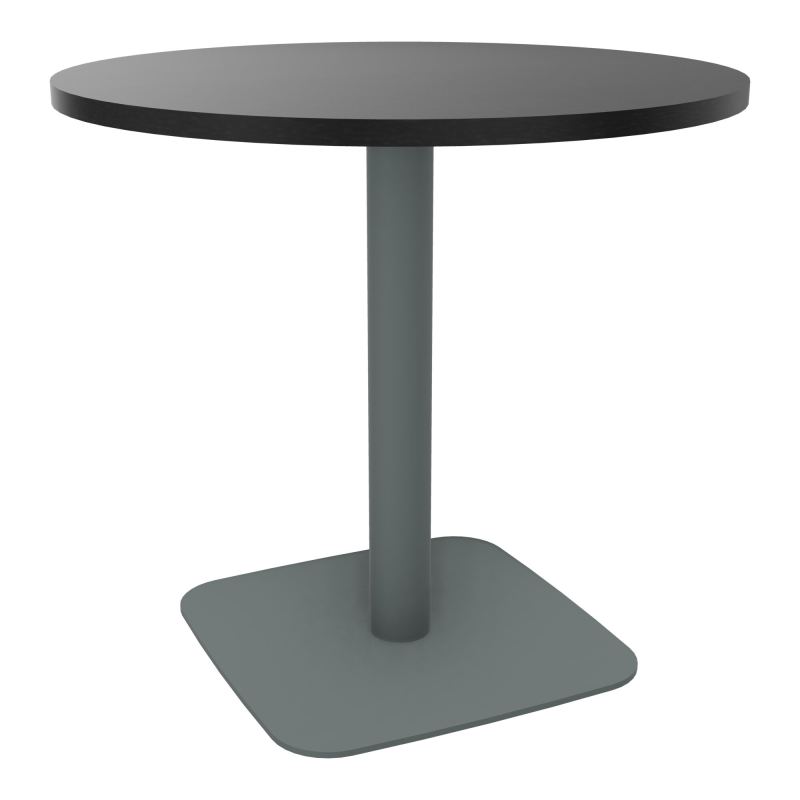 TABLE RONDE Ø80 CM PIED CENTRAL H73,5 CM  ÉP. 25 MM RK SU