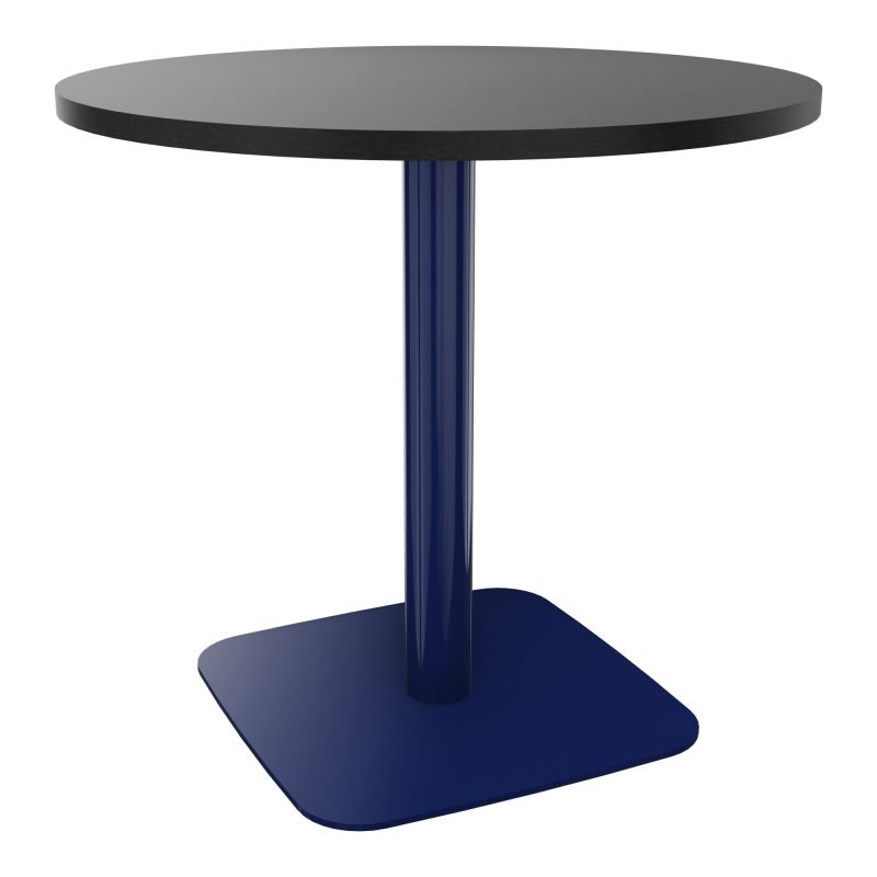 TABLE RONDE Ø80 CM PIED CENTRAL H73,5 CM  ÉP. 25 MM RK X4