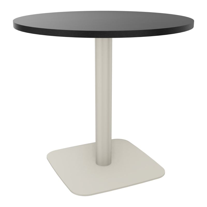 TABLE RONDE Ø80 CM PIED CENTRAL H73,5 CM  ÉP. 25 MM RK ZC