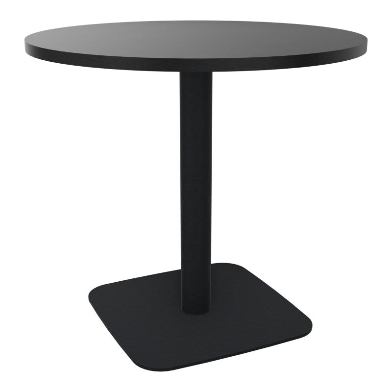 TABLE RONDE Ø80 CM PIED CENTRAL H73,5 CM  ÉP. 25 MM RK ZP