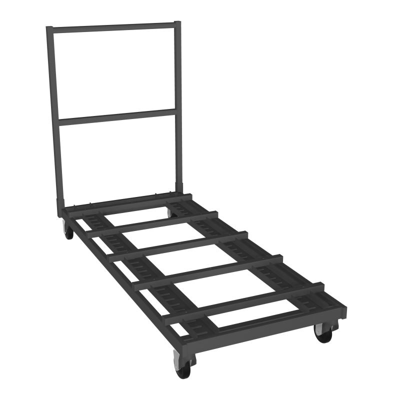CHARIOT METAL. POUR TABLE PLIANTE ET CHAISES COLLECTIVITES + SANGLE DE 5m