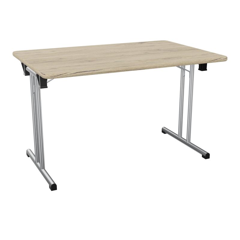 TABLE PLIANTE RECT L120X80 PIETEMENT METAL  R3 SQ