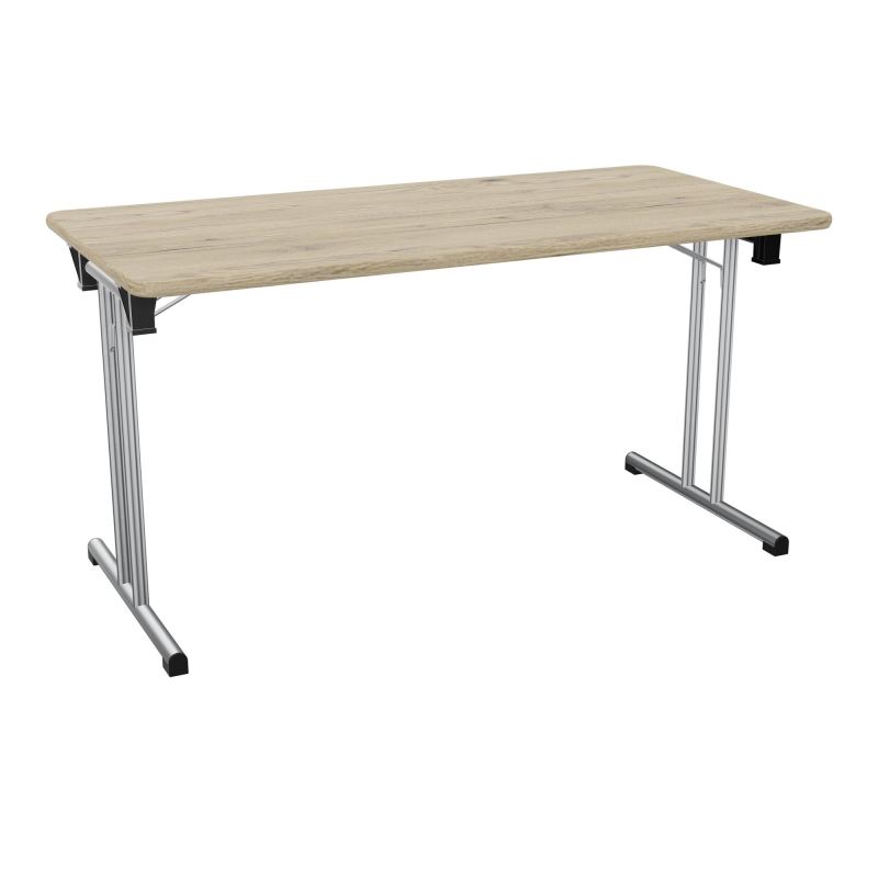 TABLE PLIANTE RECT L140X70 PIETEMENT METAL  R3 SQ