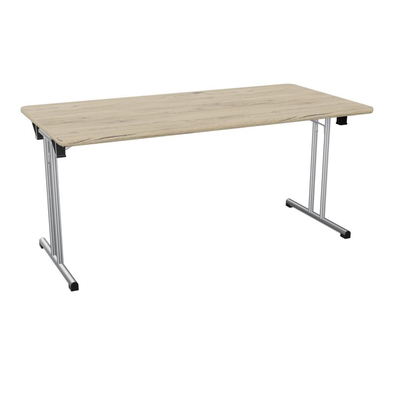 TABLE PLIANTE RECT L160X80 PIETEMENT METAL  R3 SQ