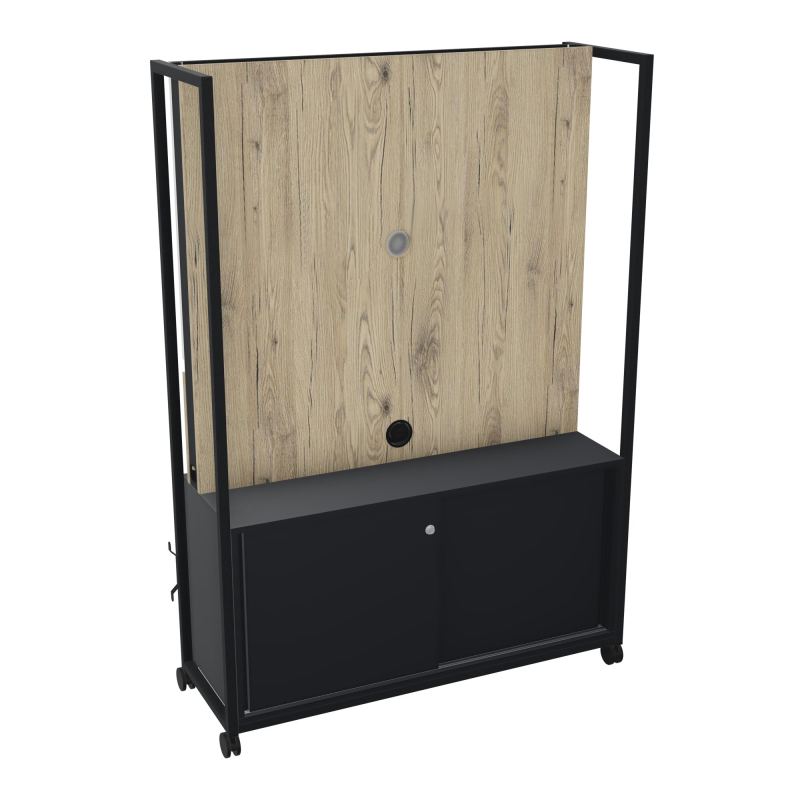 TABLEAU MOBILE MULTIMEDIA AVEC PASSES CABLES + ARMOIRE R9 ZP R3