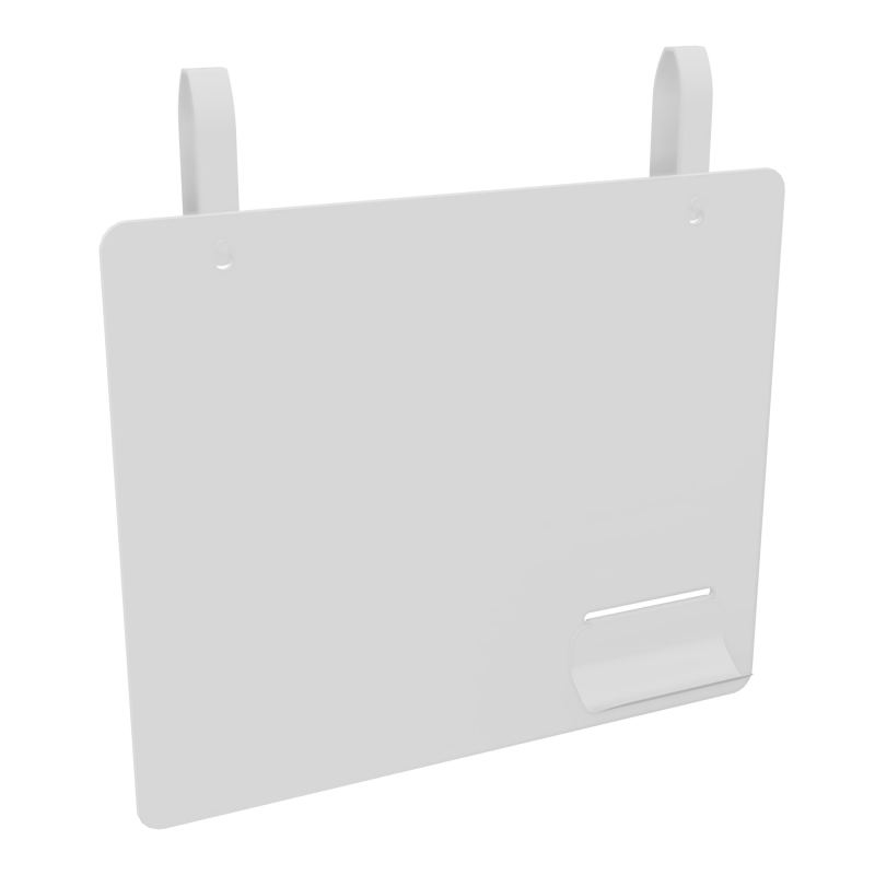 TABLEAU ECRITOIRE PMMA BLANC AVEC PLUMIER SO