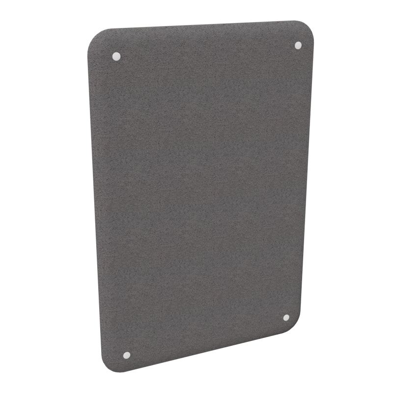 CLOISON SOLANGE BORDS ARRONDIS H120XL80 CM EP. 47 MM BN